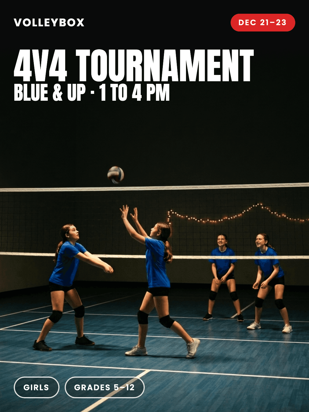 4v4 Tournament, Blue & Up